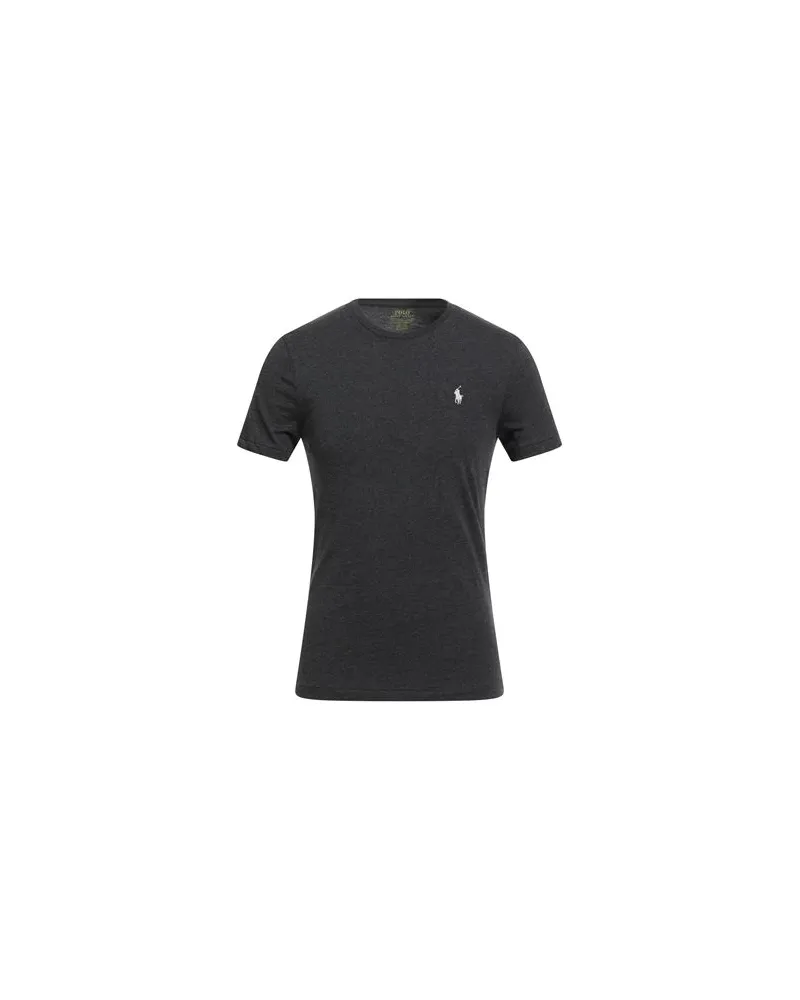Ralph Lauren CUSTOM SLIM CREWNECK T-SHIRT   - TOPS - T-shirtsauf YOOX.COM Braungrau