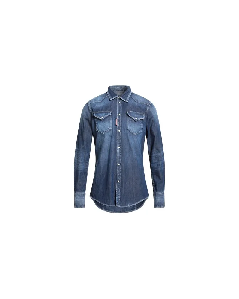 Dsquared2 TOPS - Jeanshemdenauf YOOX.COM Blau