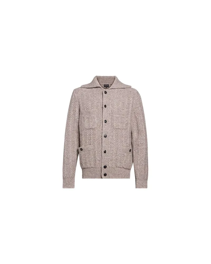 Giorgio Armani STRICKWAREN - Strickjackenauf YOOX.COM Grau