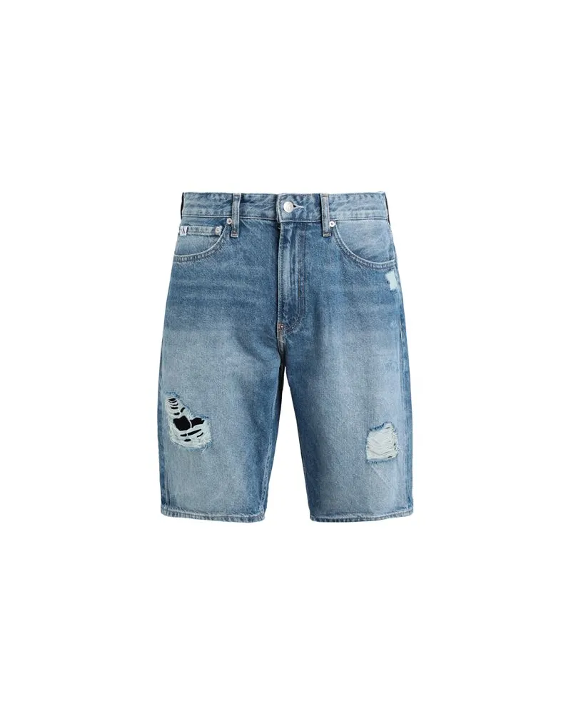 Calvin Klein HOSEN & RÖCKE - Jeansshortsauf YOOX.COM Blau