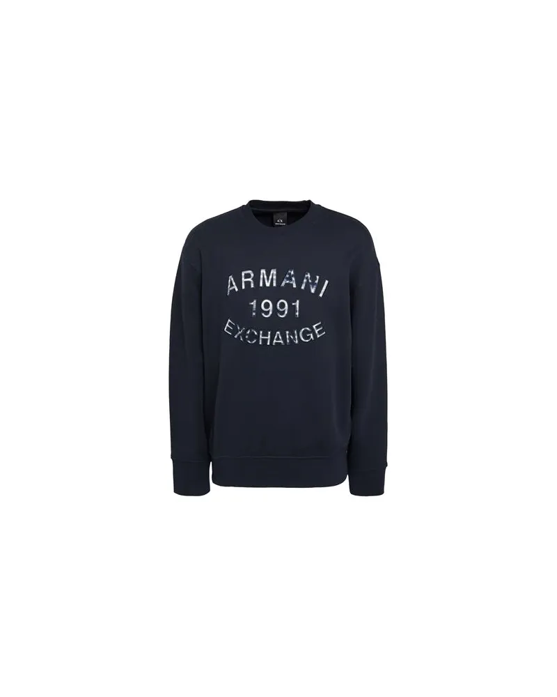 Armani Exchange TOPS - Sweatshirtsauf YOOX.COM Marineblau