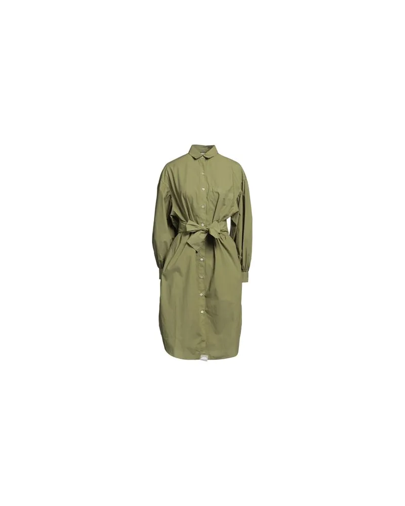 Caliban KLEIDER - Midi-Kleiderauf YOOX.COM Militärgrün