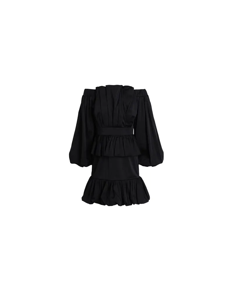 Karl Lagerfeld HUNS PICK RUFFLE DRESS	 - KLEIDER - Mini-Kleiderauf YOOX.COM Schwarz