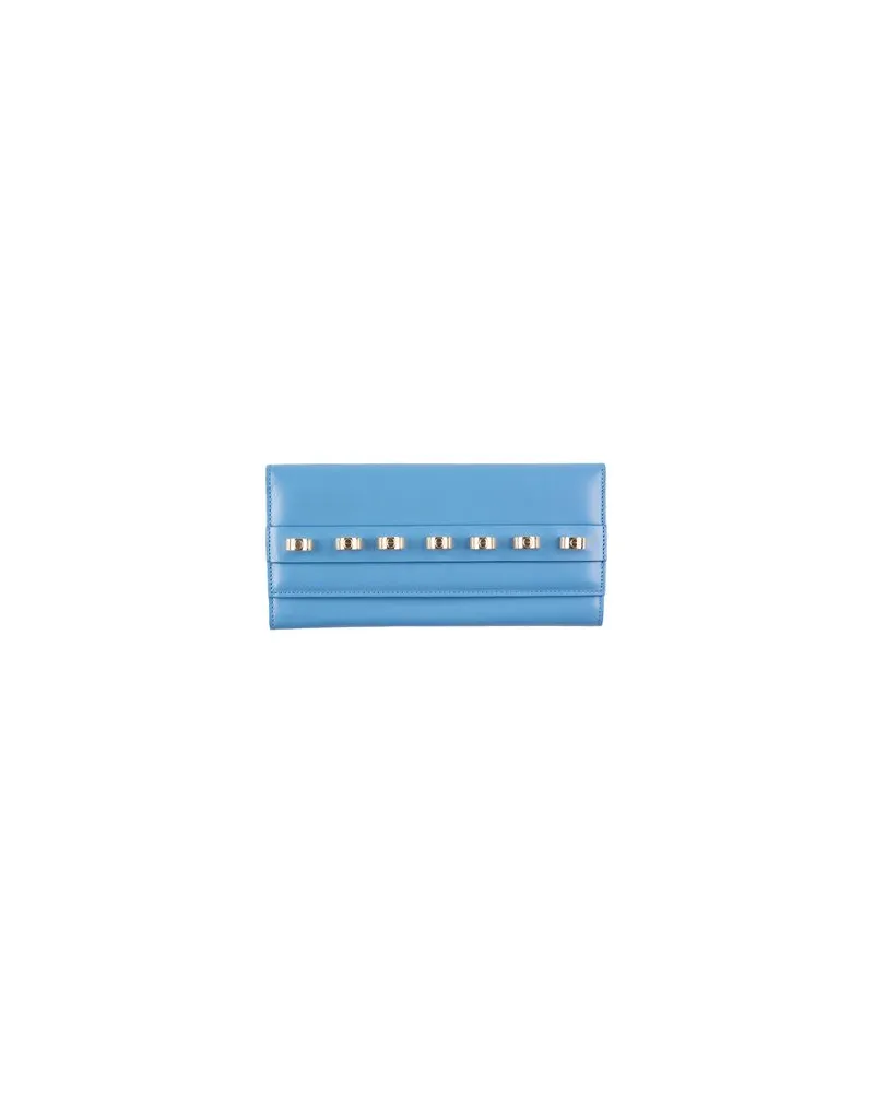Borbonese ROCK - Kleinlederwaren - Brieftaschenauf YOOX.COM Hellblau