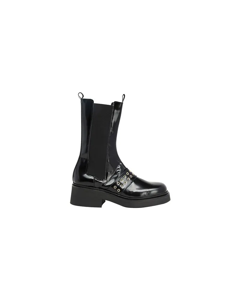 8 by Yoox SHINY LEATHER CHUNKY CHELSEA BOOT  - SCHUHE - Stiefelettenauf YOOX.COM Schwarz
