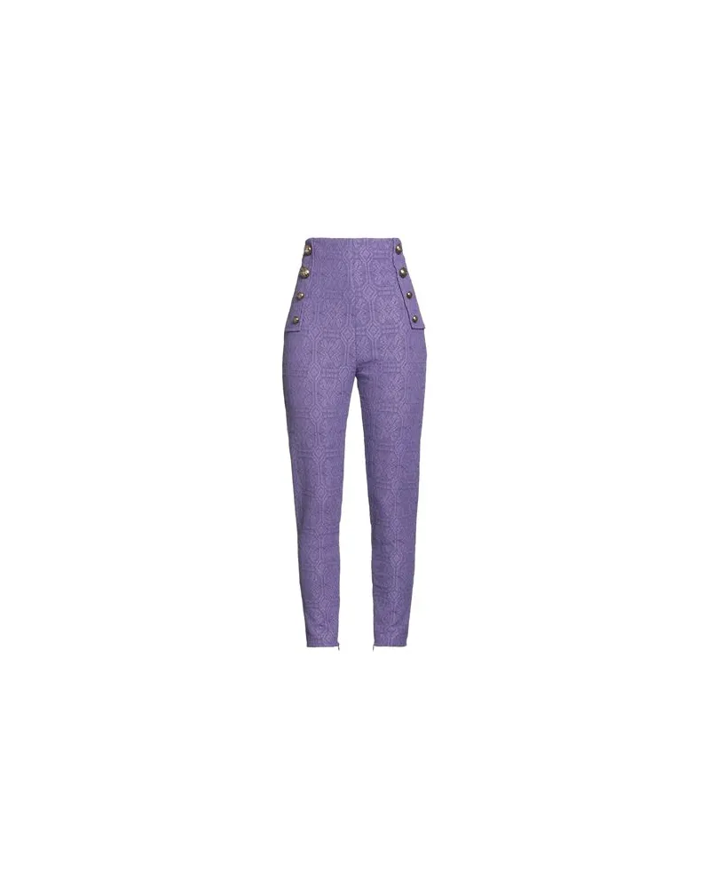 Elisabetta Franchi HOSEN & RÖCKE - Hosenauf YOOX.COM Violett