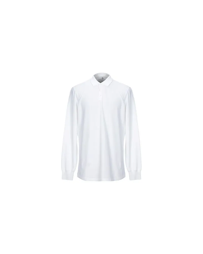 Brunello Cucinelli TOPS - Poloshirtsauf YOOX.COM Weiß