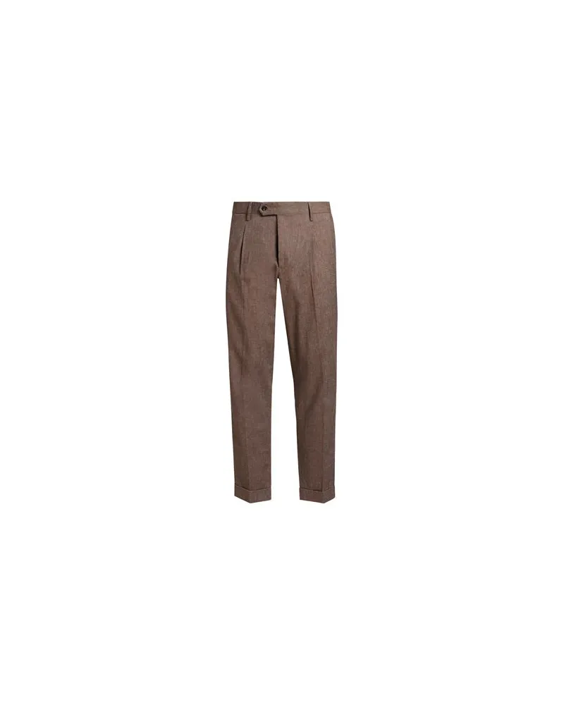 Luigi Borrelli HOSEN & RÖCKE - Hosenauf YOOX.COM Braun