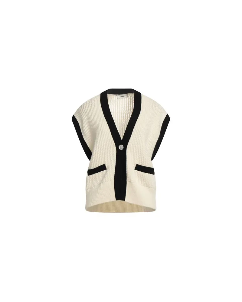 Sandro STRICKWAREN - Strickjackenauf YOOX.COM Elfenbein