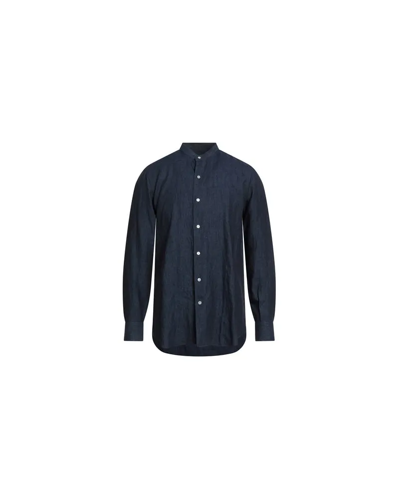 De Petrillo TOPS - Jeanshemdenauf YOOX.COM Marineblau