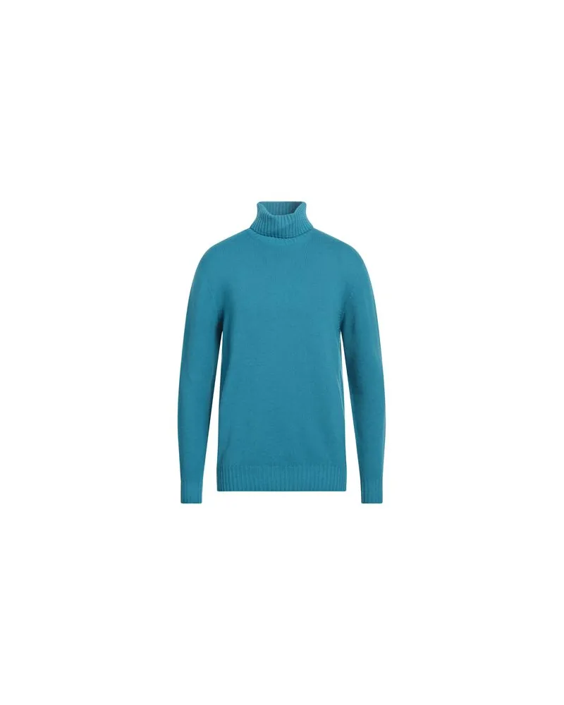 120% Lino STRICKWAREN - Rollkragenpulloverauf YOOX.COM Azurblau