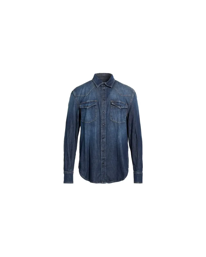 Dondup TOPS - Jeanshemdenauf YOOX.COM Blau