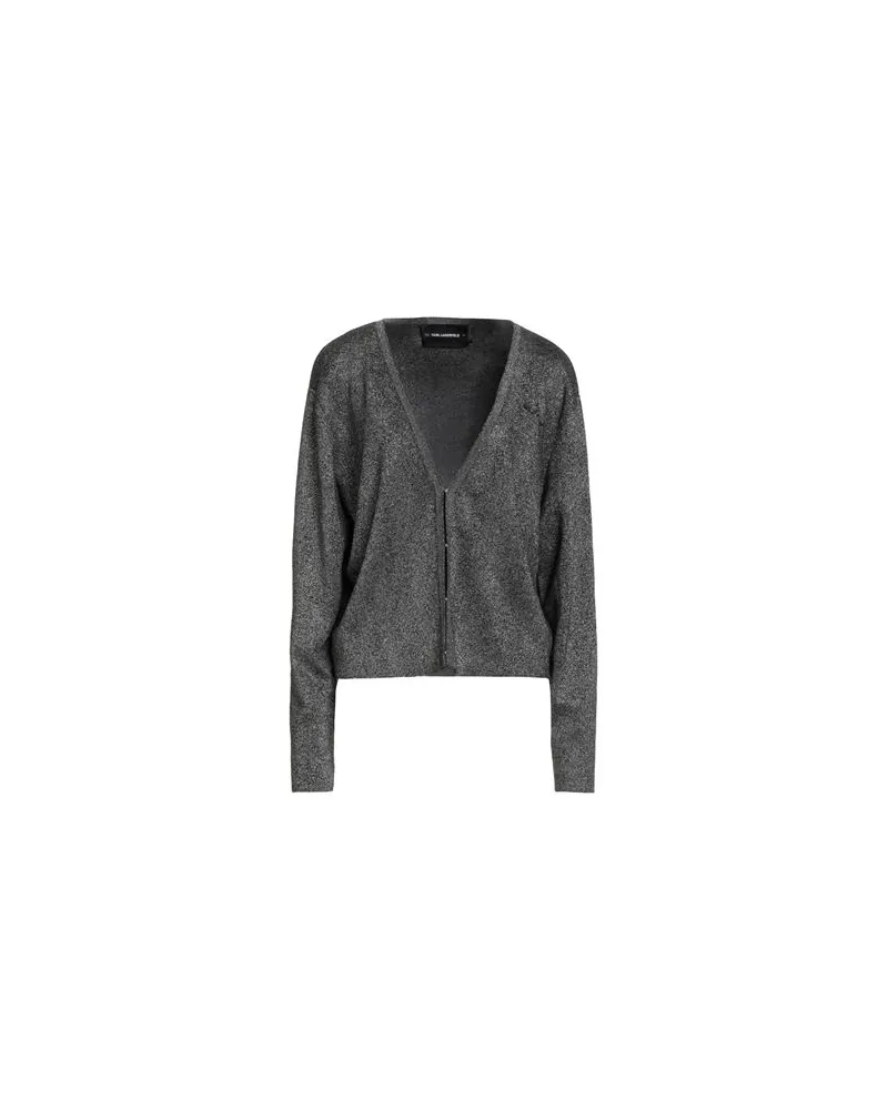 Karl Lagerfeld STRICKWAREN - Strickjackenauf YOOX.COM Silber