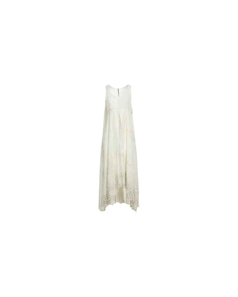 Masnada KLEIDER - Maxi-Kleiderauf YOOX.COM Elfenbein