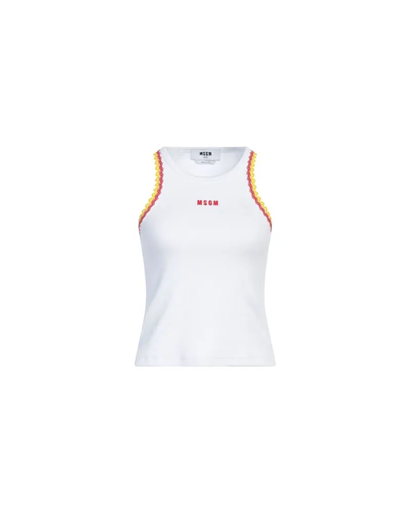 MSGM TOPS - Tank Topsauf YOOX.COM Weiß