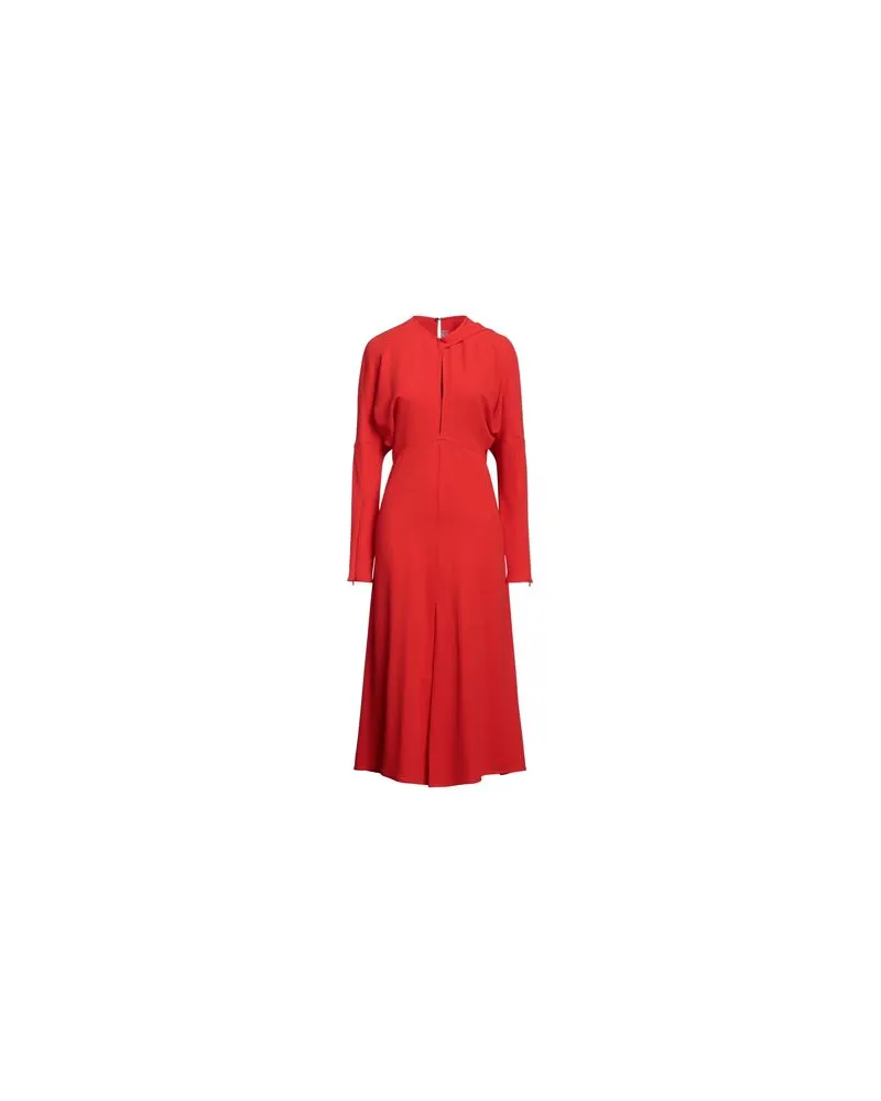 Victoria Beckham KLEIDER - Midi-Kleiderauf YOOX.COM Tomatenrot