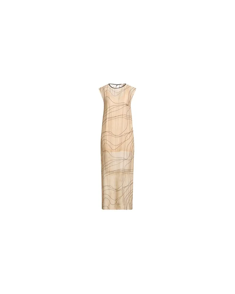 ALYSI KLEIDER - Maxi-Kleiderauf YOOX.COM Beige