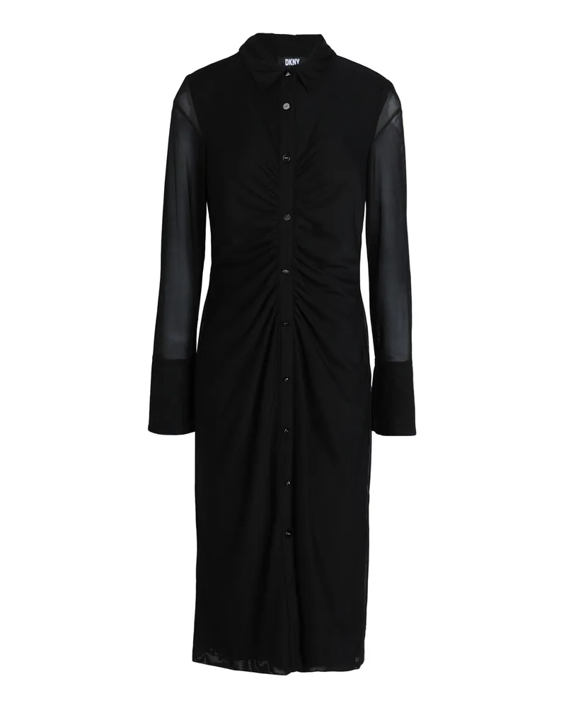 DKNY Midi-Kleid Schwarz