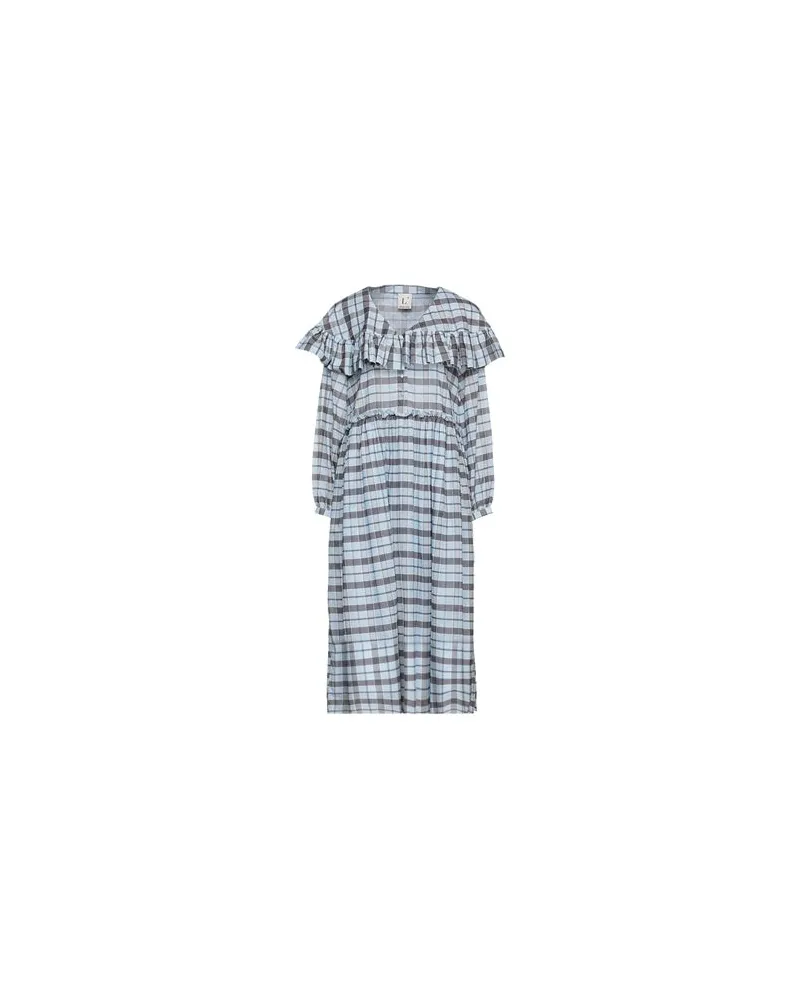 L'Autre Chose KLEIDER - Midi-Kleiderauf YOOX.COM Himmelblau