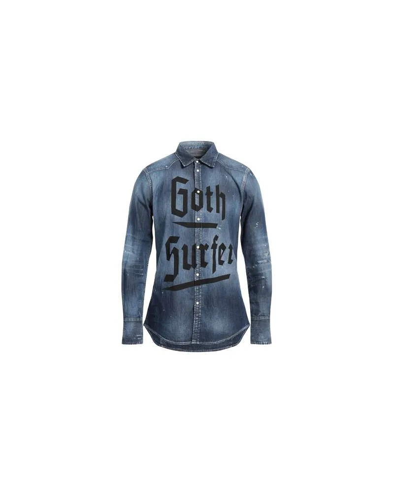 Dsquared2 TOPS - Jeanshemdenauf YOOX.COM Blau