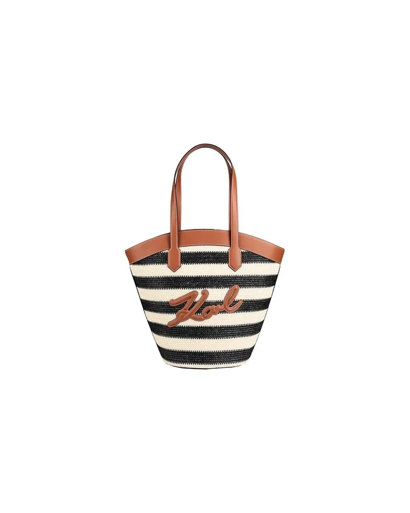 Karl Lagerfeld K/SIGNATURE TULIP MD TOTE RAFF  - TASCHEN - Handtaschenauf YOOX.COM Cremeweiß