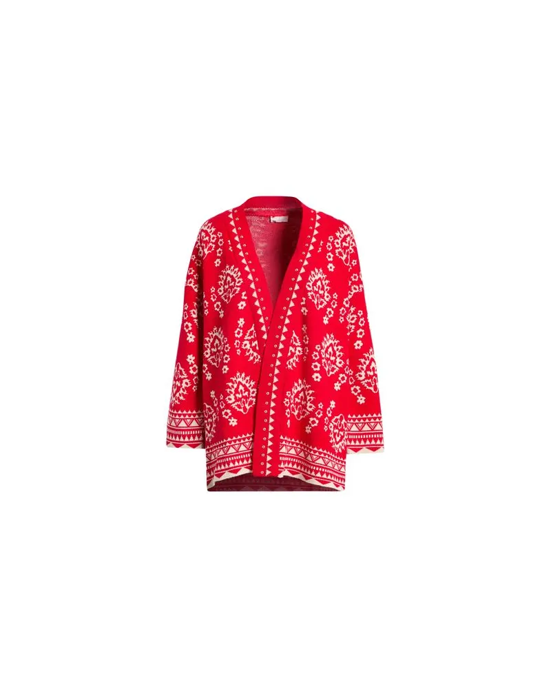 Liu Jo BETTER - STRICKWAREN - Strickjackenauf YOOX.COM Rot