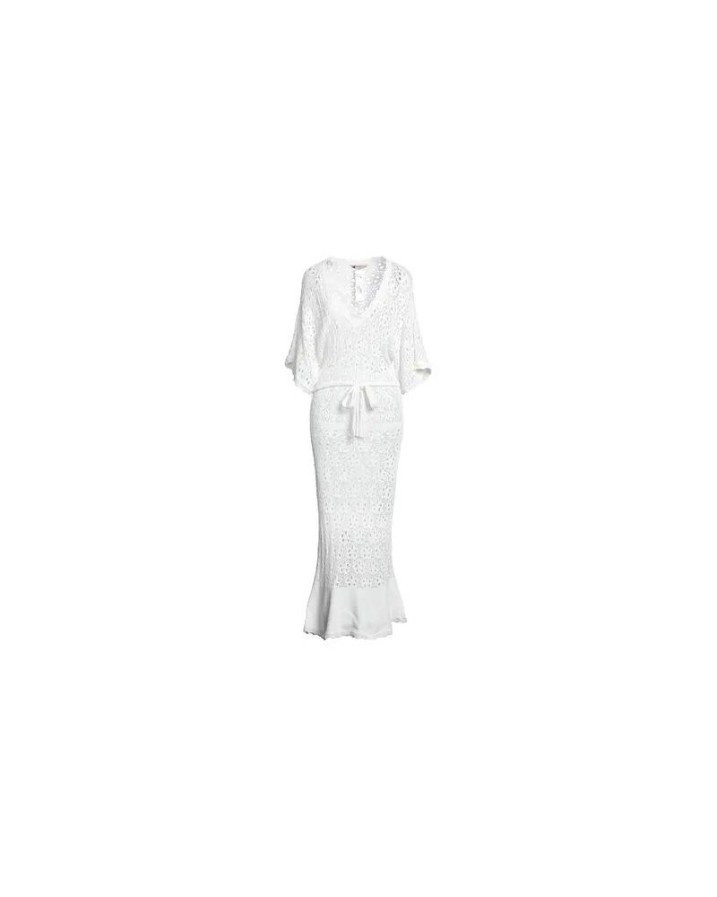 Twin-Set KLEIDER - Maxi-Kleiderauf YOOX.COM Weiß