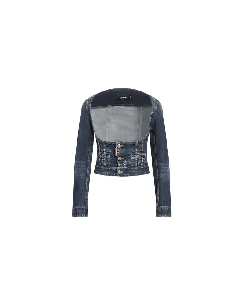 Dsquared2 JACKEN & MÄNTEL - Jeansjacken/Mäntelauf YOOX.COM Blau