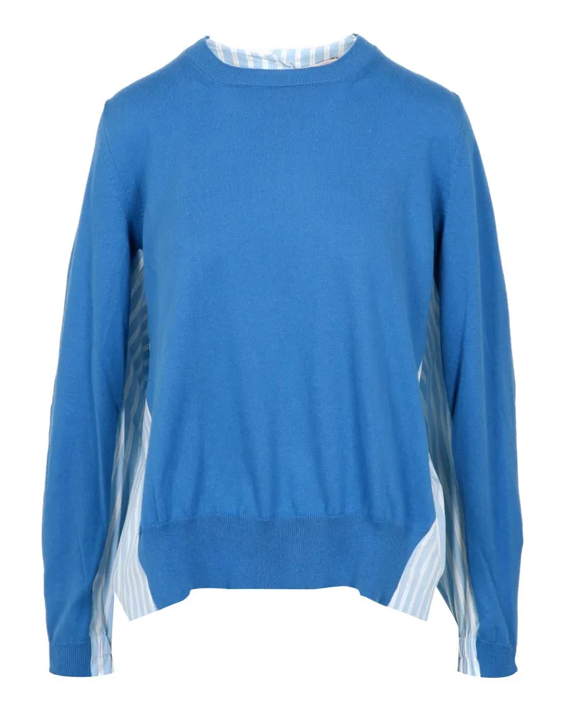 Semicouture Pullover Azurblau