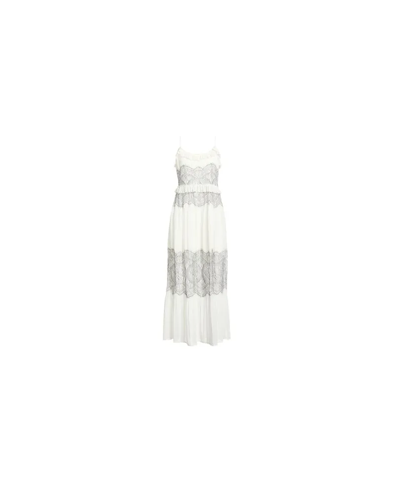 Twin-Set KLEIDER - Maxi-Kleiderauf YOOX.COM Elfenbein