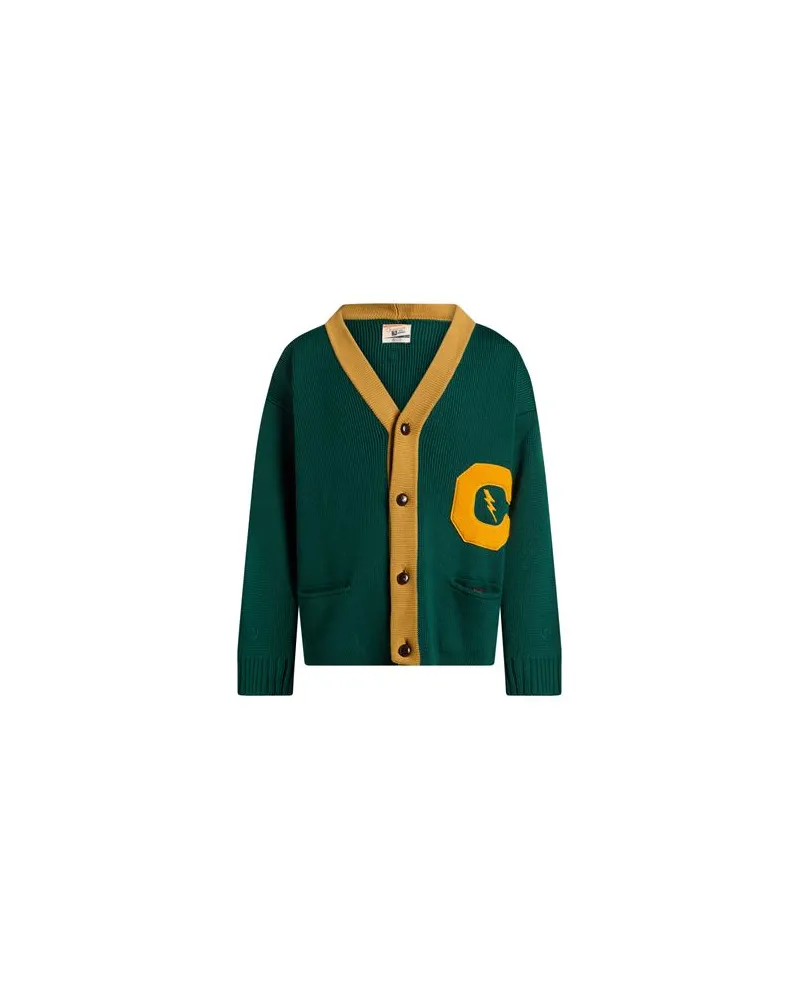 Champion INDEX + ARCHIVES - STRICKWAREN - Strickjackenauf YOOX.COM Smaragdgrün