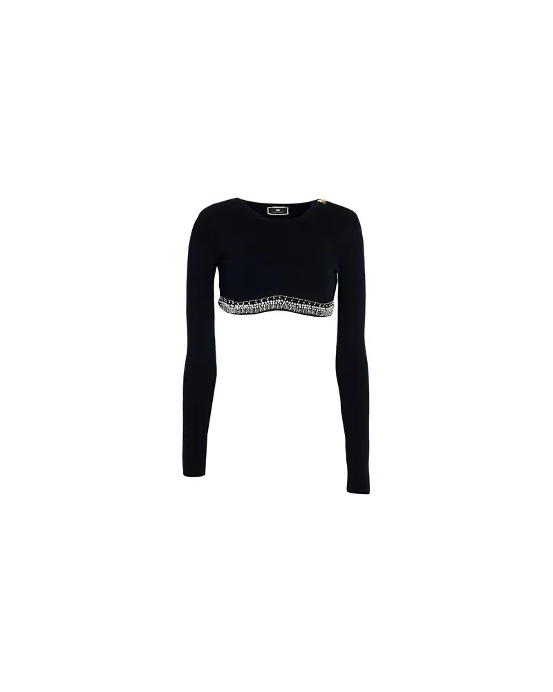 Elisabetta Franchi STRICKWAREN - Pulloverauf YOOX.COM Schwarz