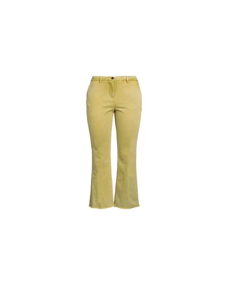 MYTHS HOSEN & RÖCKE - Jeanshosenauf YOOX.COM Limettengrün