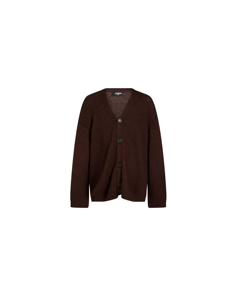 Dsquared2 STRICKWAREN - Strickjackenauf YOOX.COM Braun