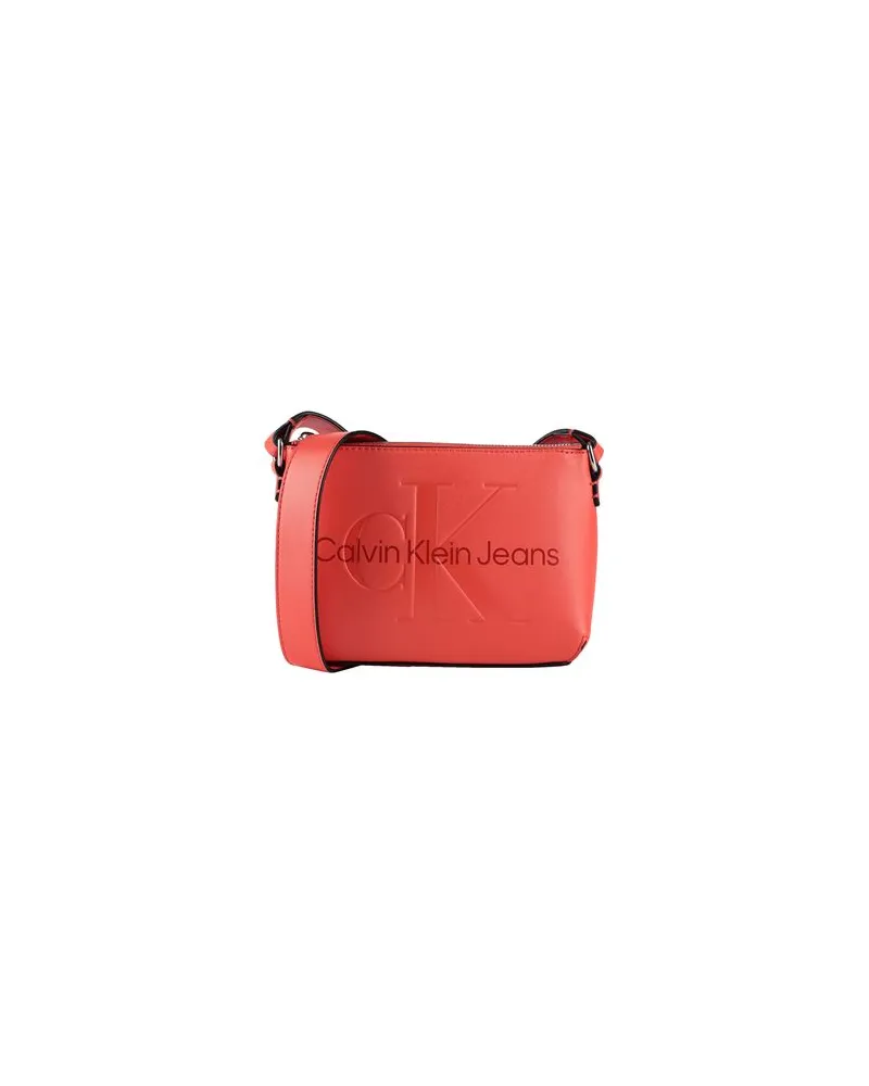 Calvin Klein TASCHEN - Umhängetascheauf YOOX.COM Tomatenrot