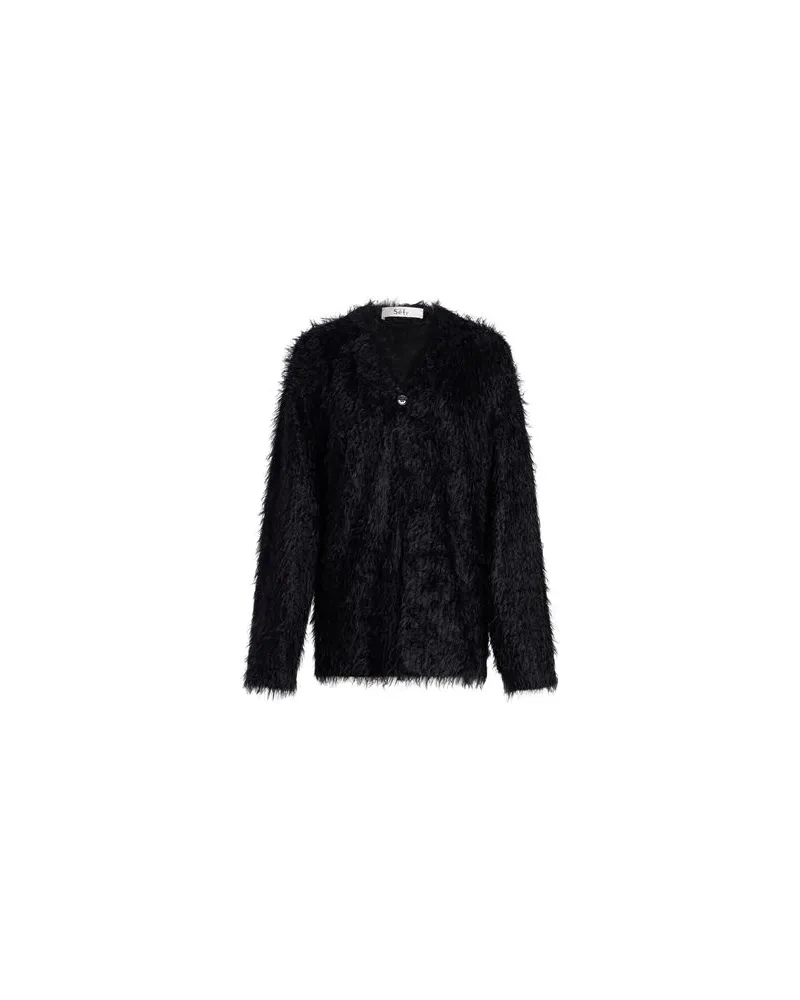 Séfr STRICKWAREN - Strickjackenauf YOOX.COM Schwarz