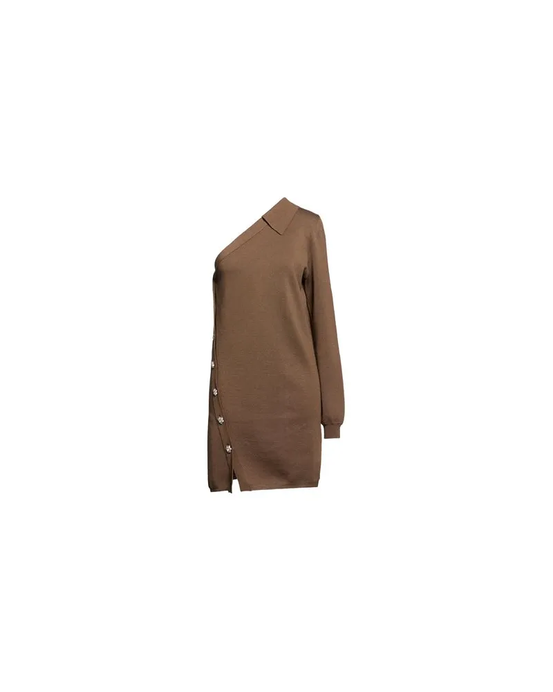 Semicouture KLEIDER - Mini-Kleiderauf YOOX.COM Schokobraun