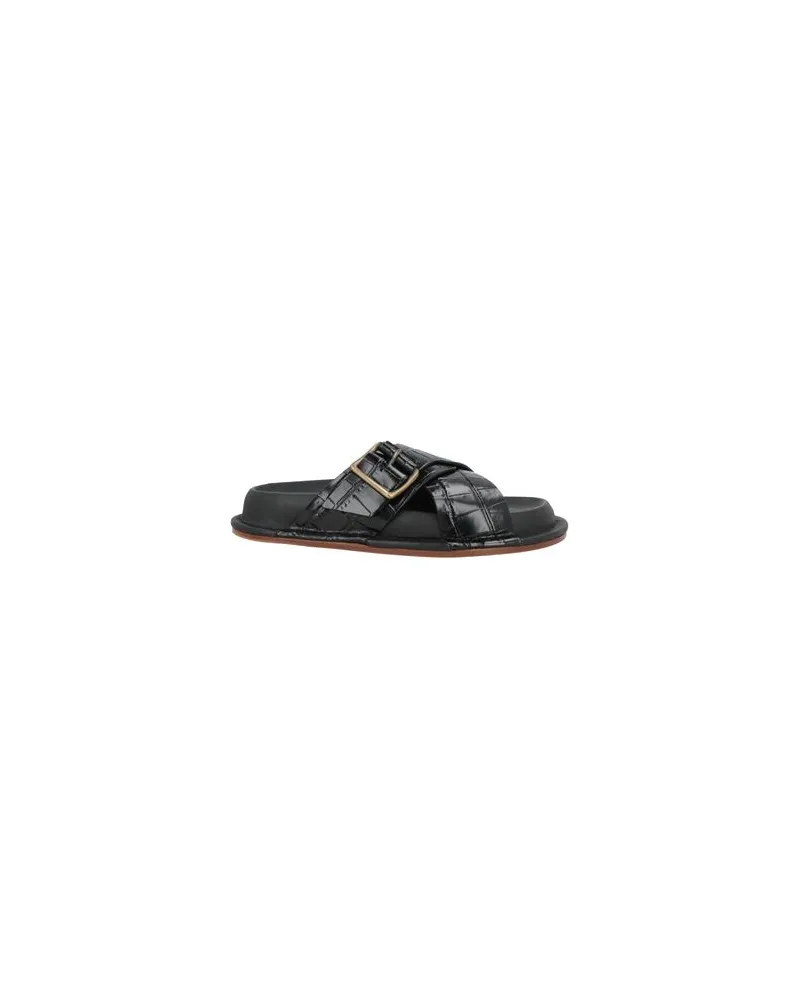 Jil Sander SCHUHE - Sandalenauf YOOX.COM Schwarz