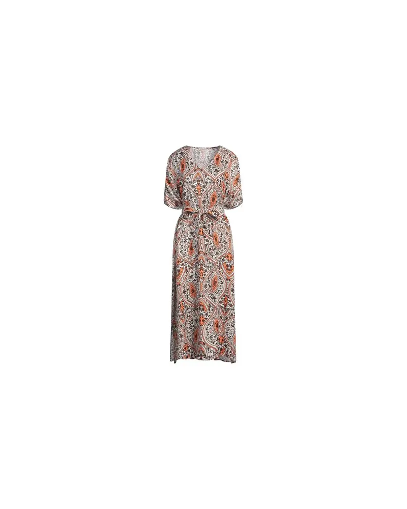 Camicettasnob KLEIDER - Maxi-Kleiderauf YOOX.COM Lachs