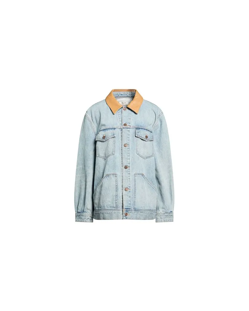 Celine JACKEN & MÄNTEL - Jeansjacken/Mäntelauf YOOX.COM Hellblau