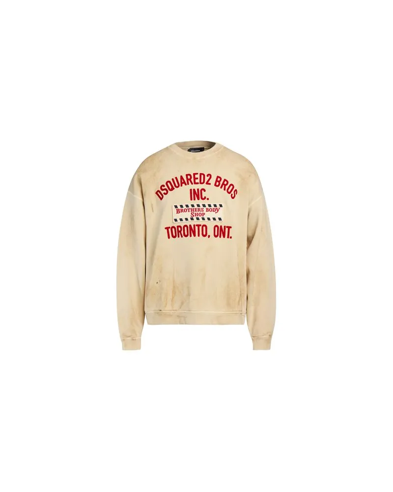 Dsquared2 TOPS - Sweatshirtsauf YOOX.COM Beige