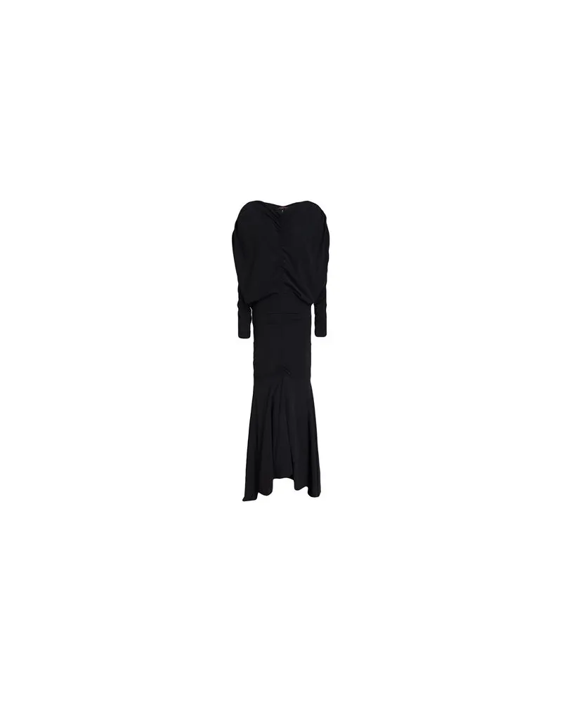 HIGH KLEIDER - Maxi-Kleiderauf YOOX.COM Schwarz