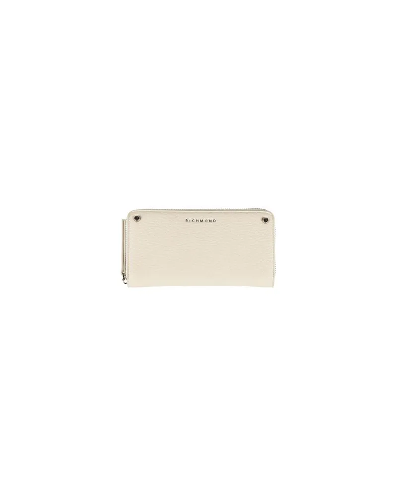 John Richmond Kleinlederwaren - Brieftaschenauf YOOX.COM Cremeweiß