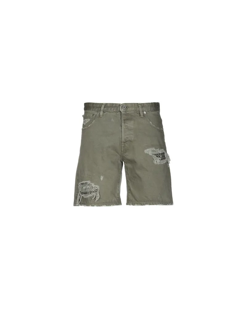 Just Cavalli HOSEN & RÖCKE - Jeansshortsauf YOOX.COM Militärgrün