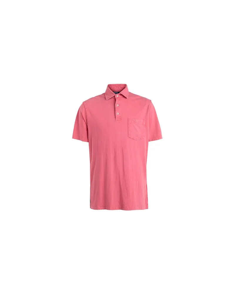 Ralph Lauren CLASSIC FIT COTTON-LINEN POLO SHIRT  - TOPS - Poloshirtsauf YOOX.COM Koralle