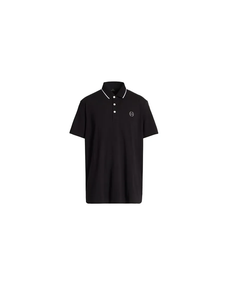 Armani Exchange TOPS - Poloshirtsauf YOOX.COM Schwarz