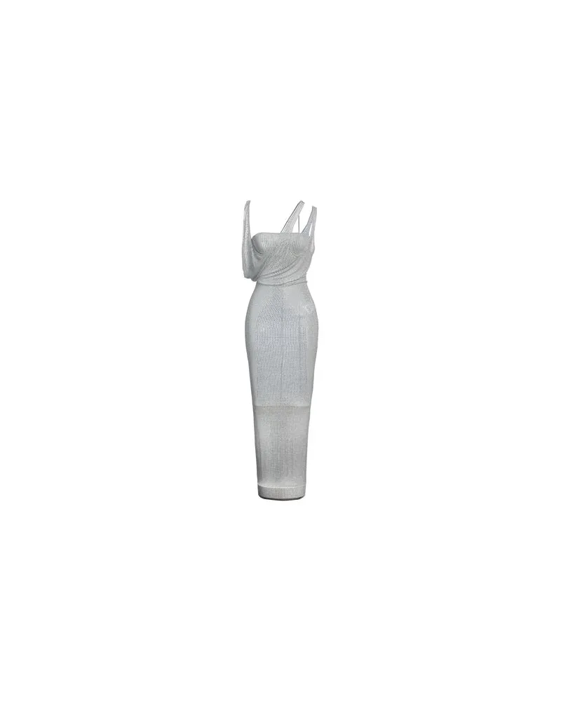 ATTICO KLEIDER - Maxi-Kleiderauf YOOX.COM Hellgrau