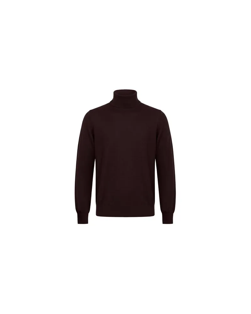 Alpha Studio STRICKWAREN - Rollkragenpulloverauf YOOX.COM Schokobraun