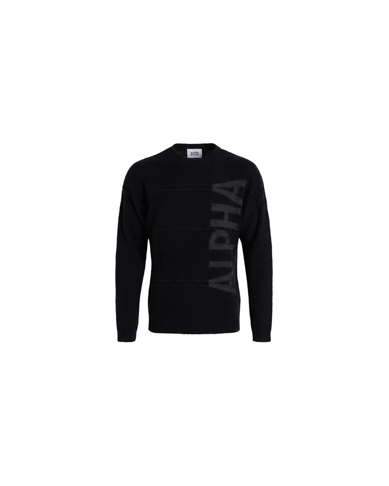 Alpha Studio STRICKWAREN - Pulloverauf YOOX.COM Schwarz