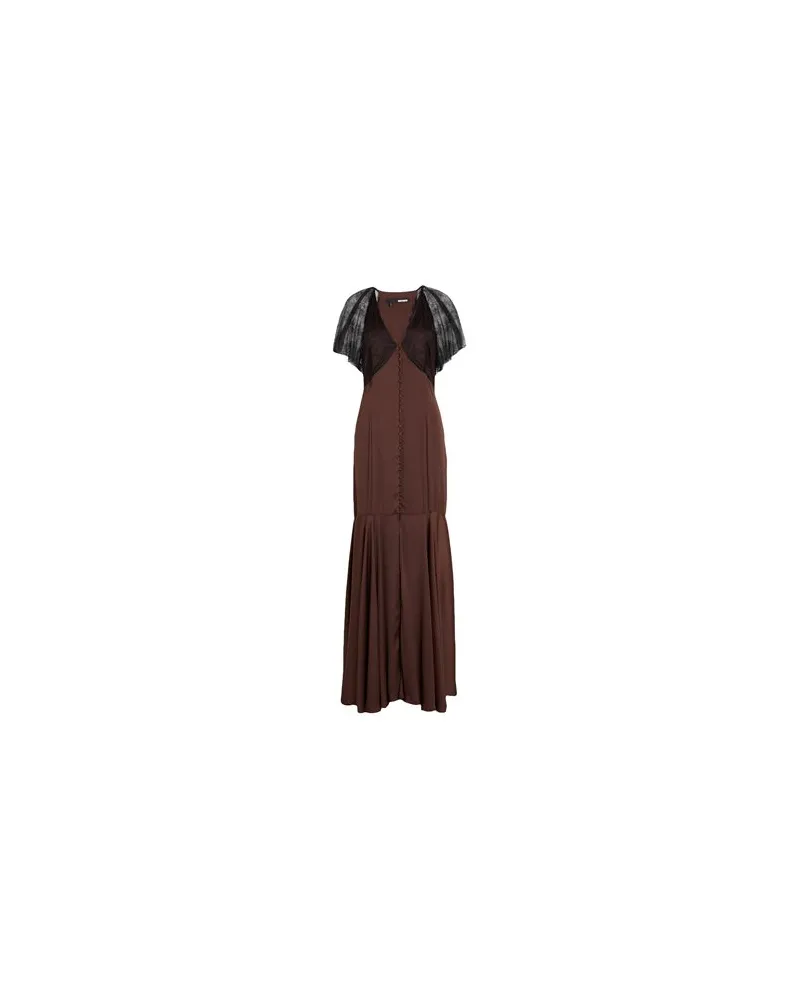 ROTATE Birger Christensen KLEIDER - Maxi-Kleiderauf YOOX.COM Braun
